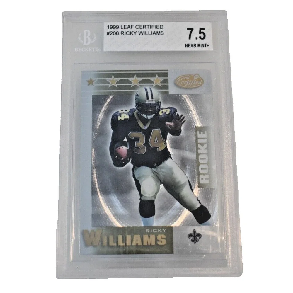 1999 Leaf Certified #208 Ricky Williams RC Rookie 4 Star BGS 7.5 Near Mint+